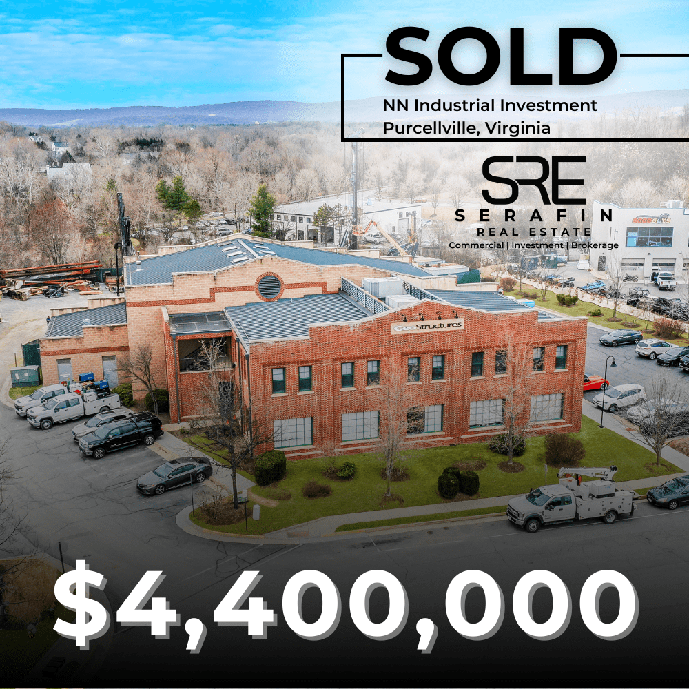 413 Browning Court, an industrial flex building sold by Joe Serafin and Grant Wetmore in Purcellville, VA